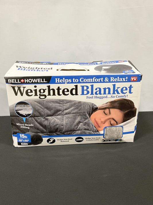 Bell & Howell Weighted Blanket 15  lbs King (New)