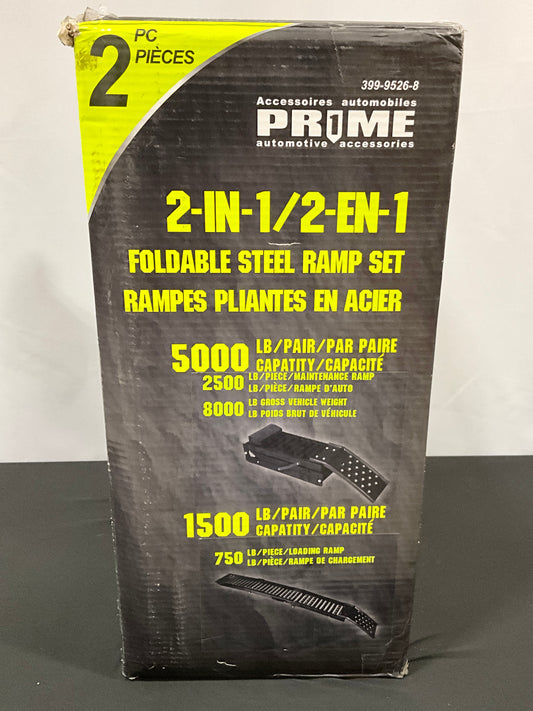 Foldable Steel Ramp Set 2500 lbs Per Piece (New)