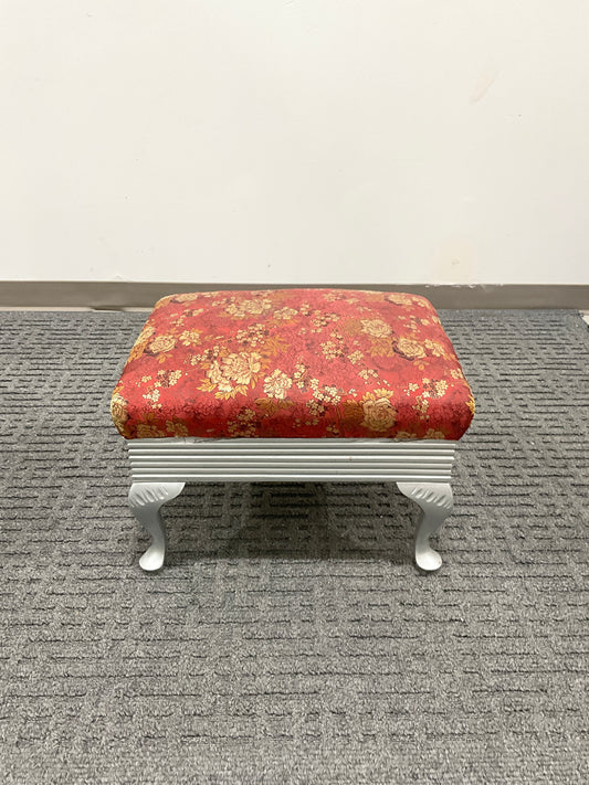 Silver Foot Stool (Gently Used) 22”X17”X14”