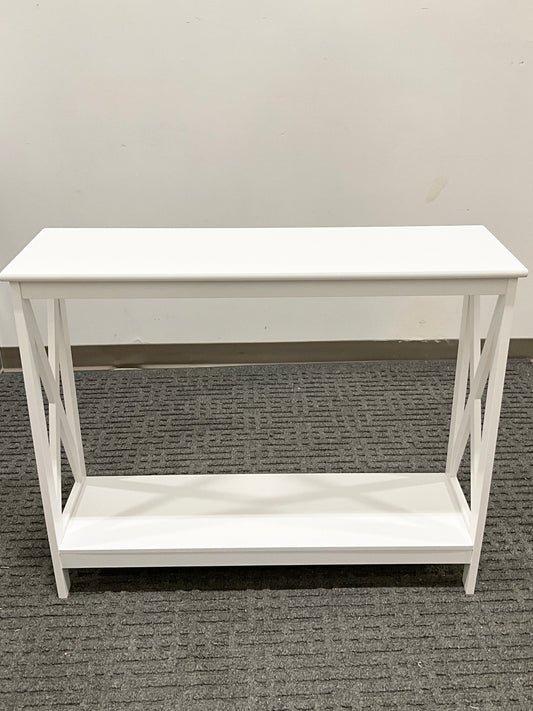 White Sofa Table (New) 39w x 51h x 11 3/4d