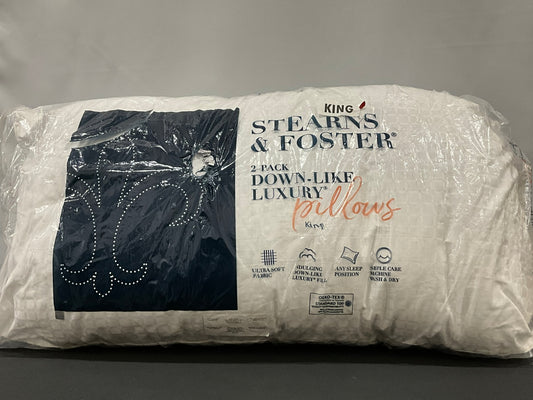 Stern & Foster 2 Pack King Pillows (New)