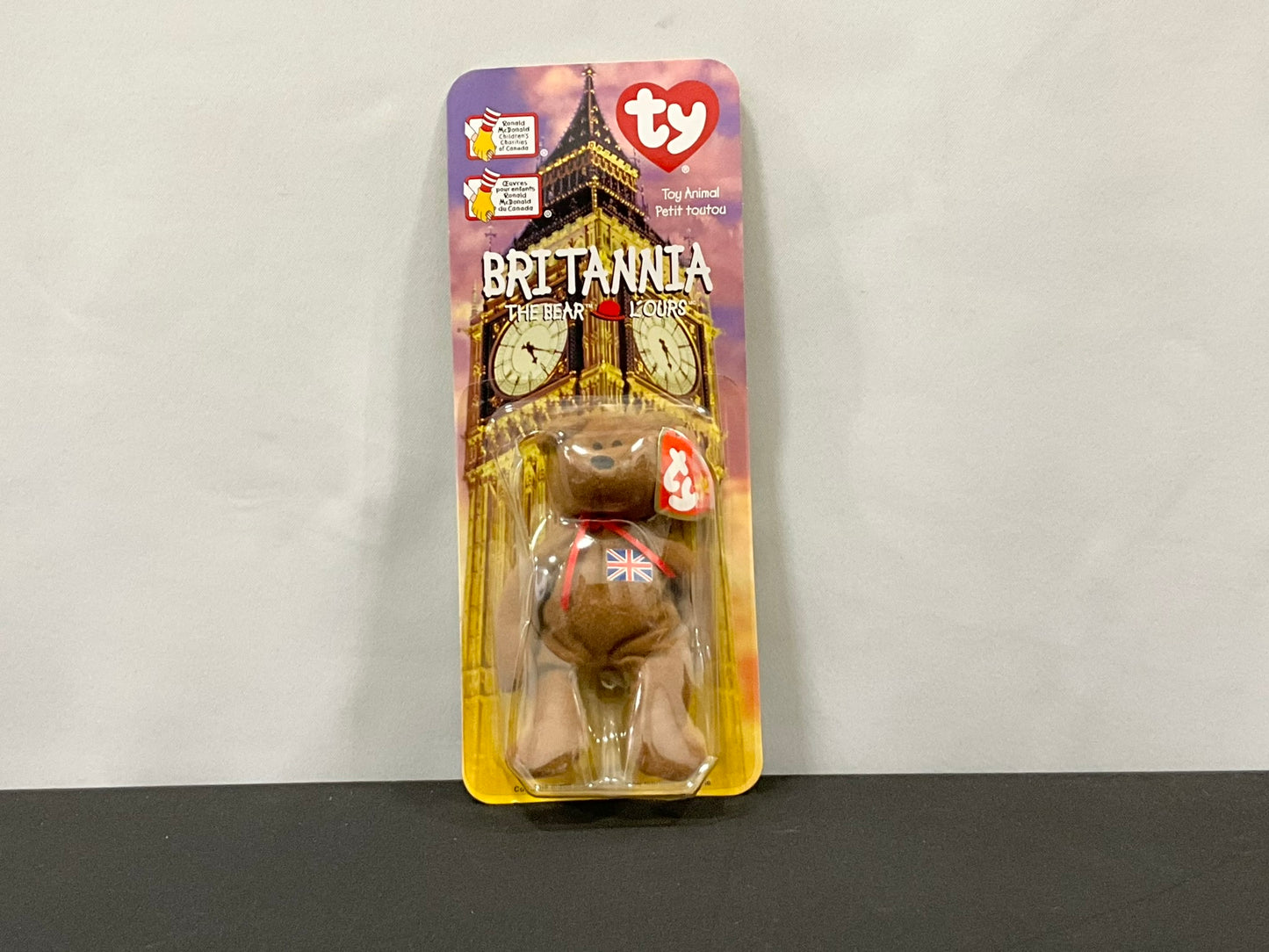 Mcdonalds Britannia Bear Beanie Baby (Gently Used)