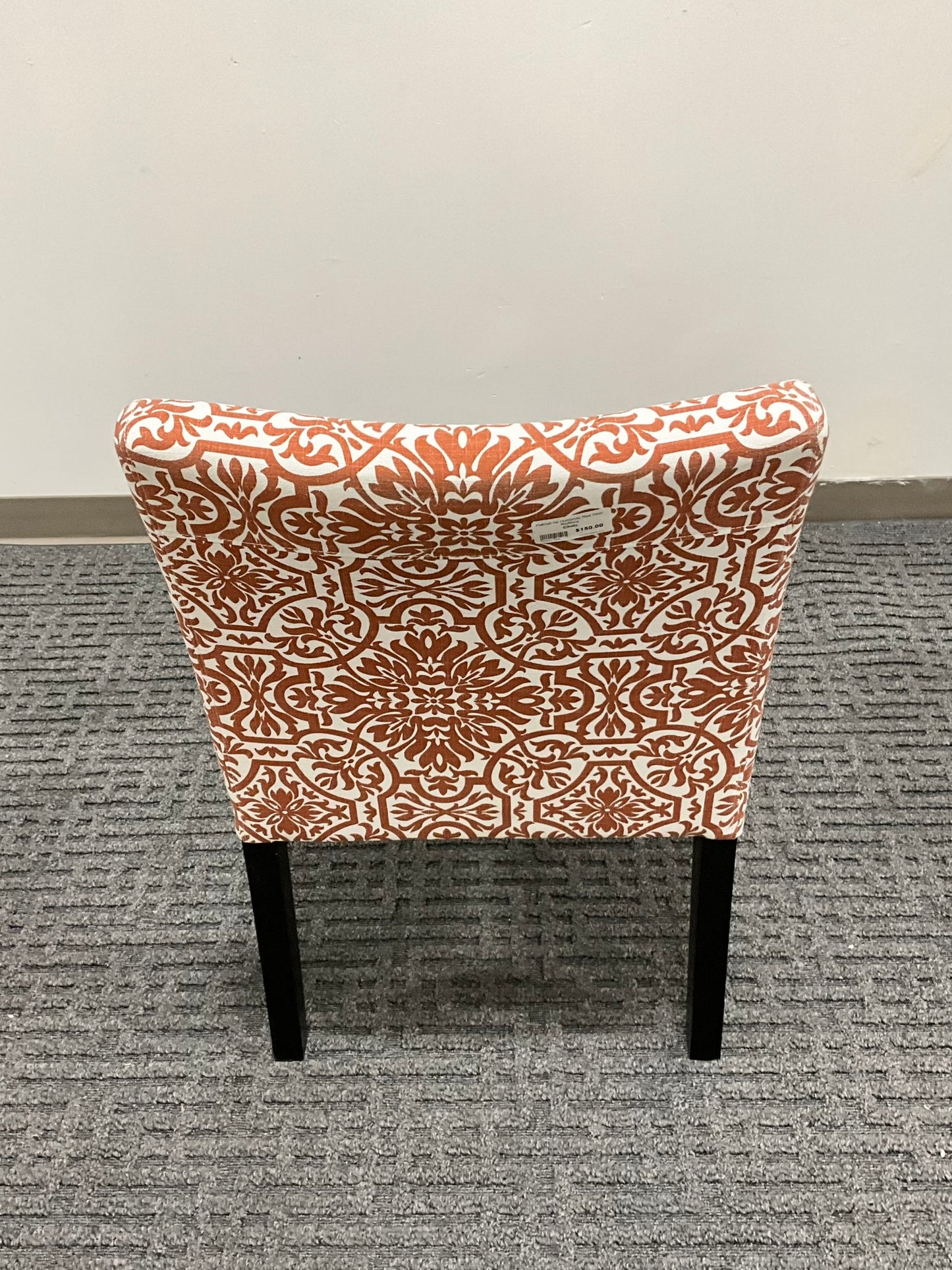 Floral Chair Red (New)24”X23”X32”