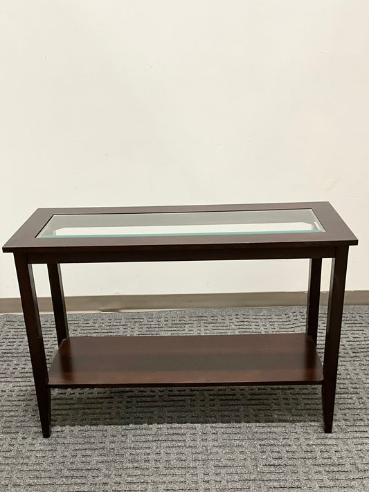 Glass Sofa Table (Gently Used) 43”X16”X30”