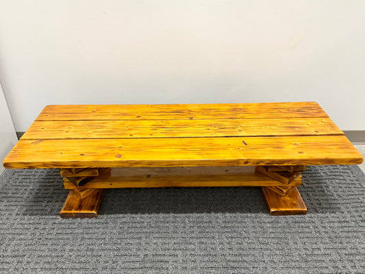 Wood Coffee Table (Gently Used) 61”X21”X16”